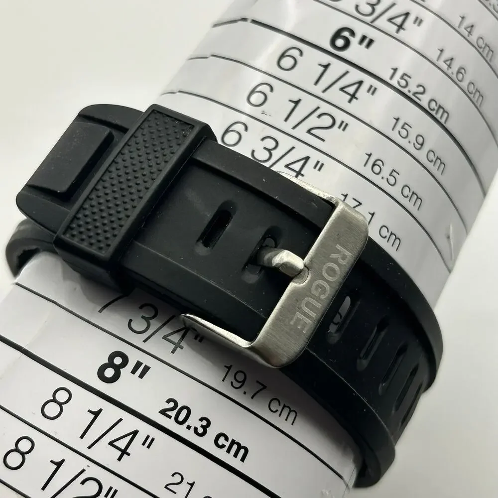 Rogue Red Black Stainless Steel Analog Digital Men’s Watch Working New Battery